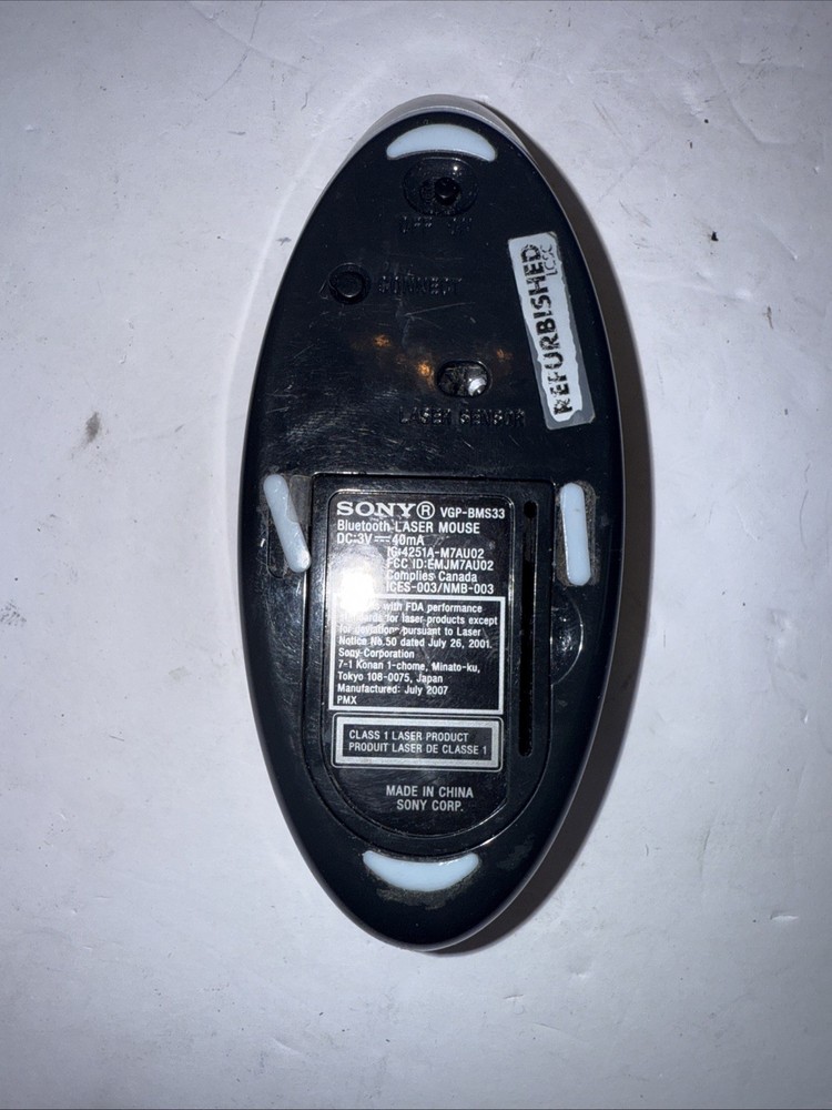 Genuine Sony Vaio Bluetooth Laser Wireless Mouse VGP-BMS33
