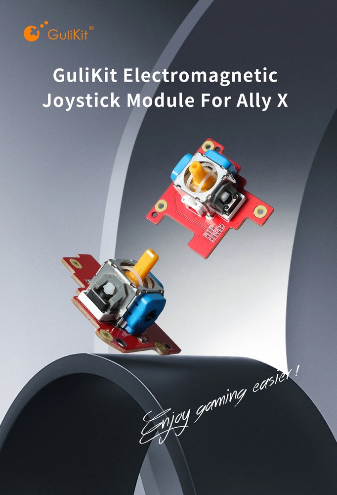 1Pair GuliKit Electromagnetic Joystick Module for ROG Ally X Upgrade Replacement