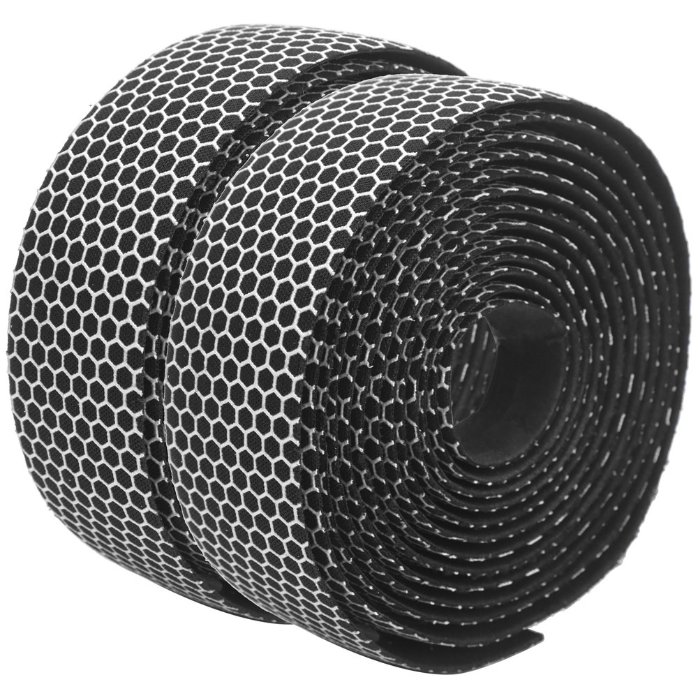 (Black White)1 Pair Handlebar Tape AntiSlip Elastic Cycli CH