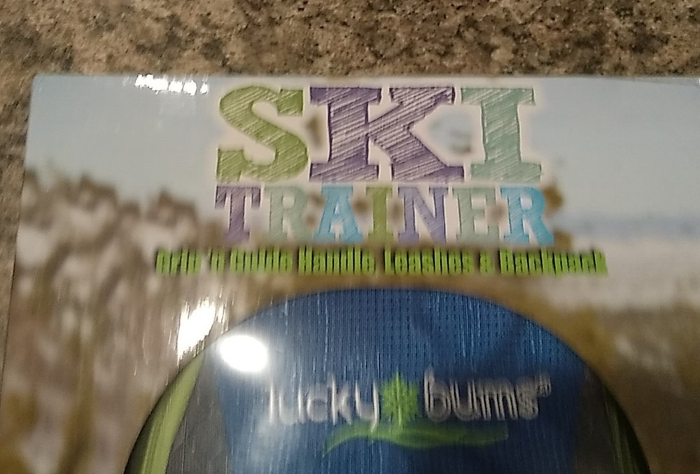 Lucky Bums Ski Trainer Grip-n-Guide Handle Leashes Backpack Blue - Used