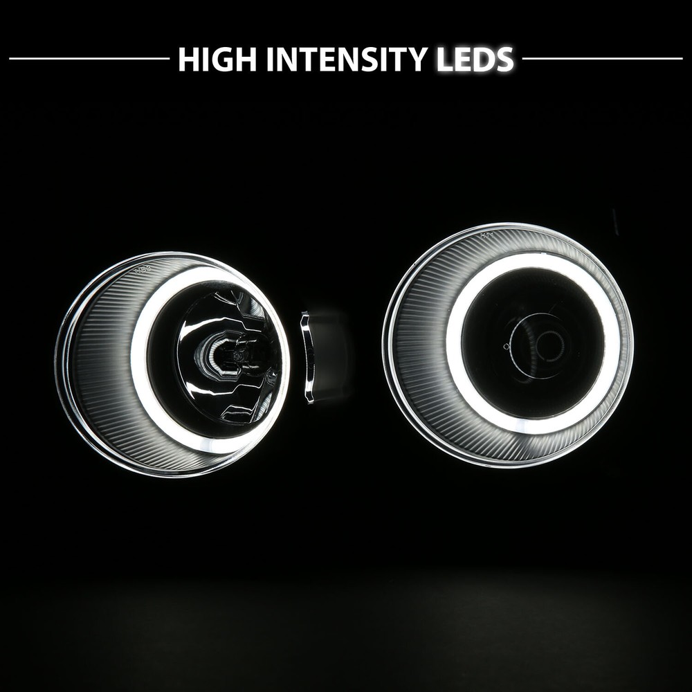 Fit 2012-2016 Chevy Sonic LED Halos Black Bezel Replacement Projector Headlight