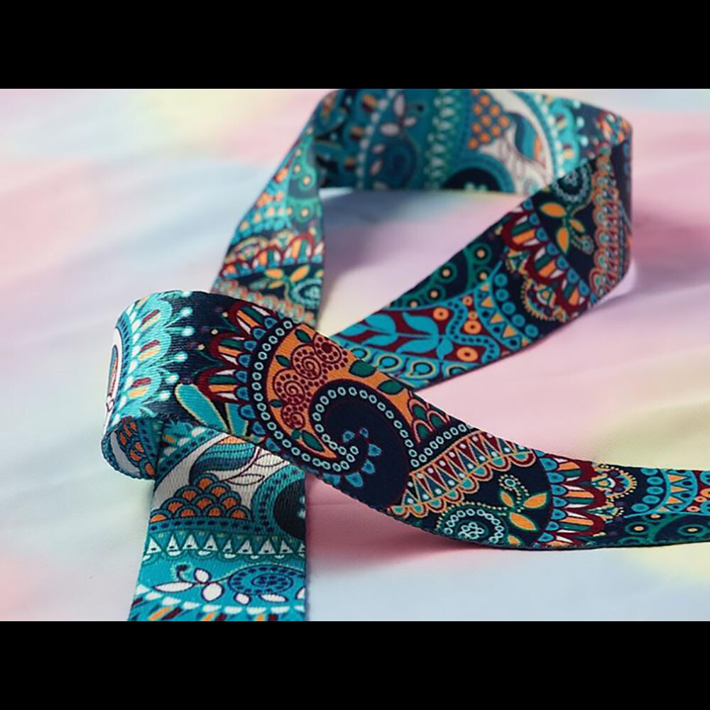 Colorful Braided Strap Polyester Webbing Weaved Handle Woved Shoulder Bag Belt