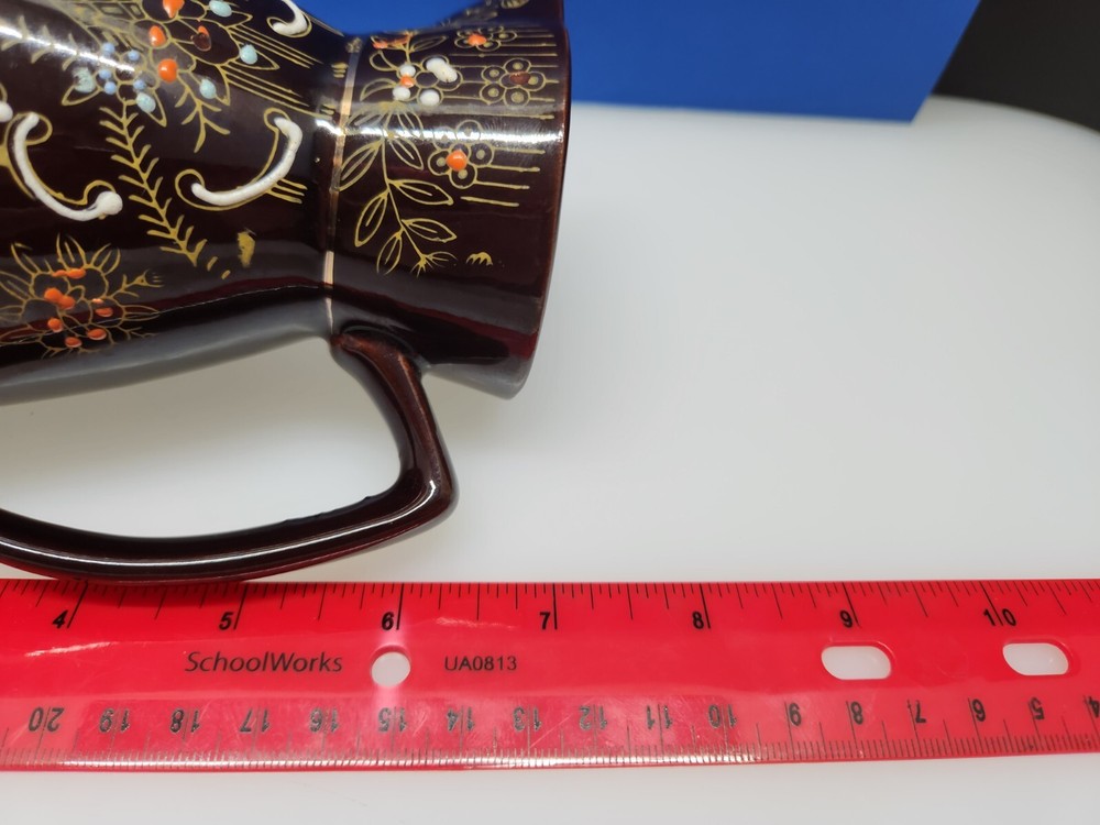 Vintage Stoneware Ceramic Pitcher Japan