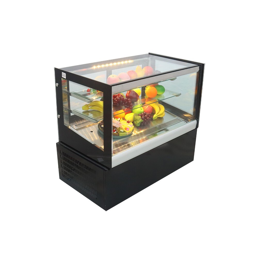 Desktop Refrigerated Cake Display Cabinet 3 Layers Showcase 220V LED Lighting