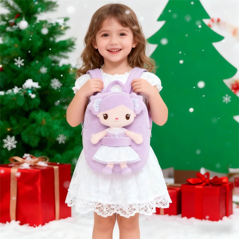 Backpack Backpack with Candy Purple Doll 9"