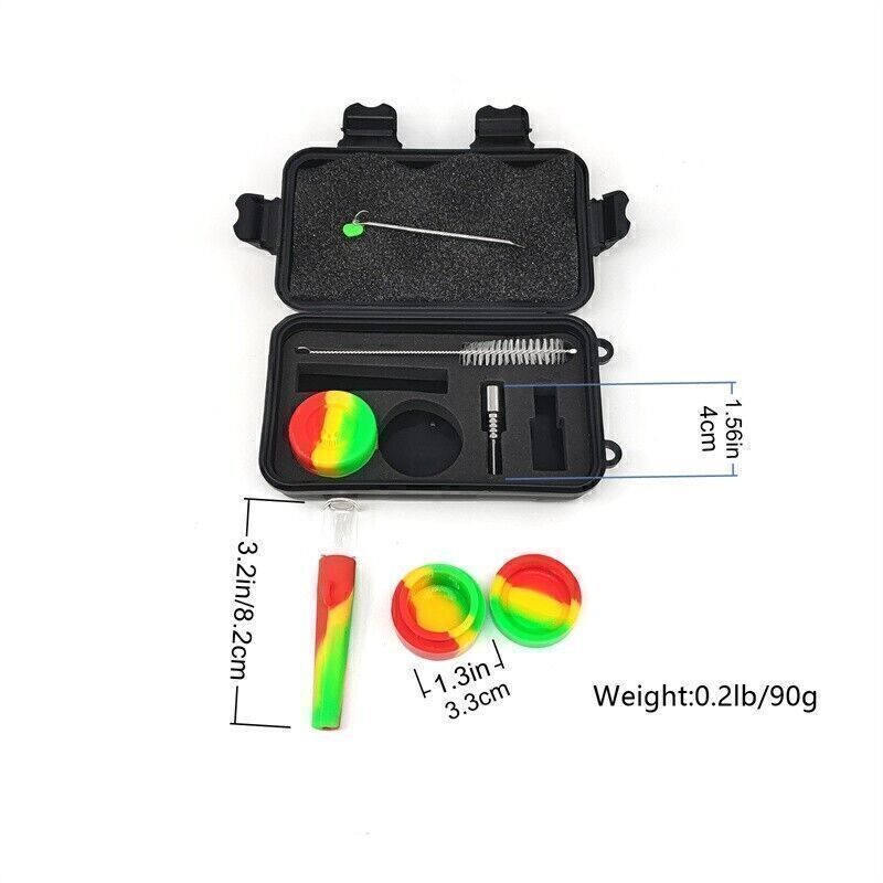 1 Pack Silicone Pipe Set with Assorted Tools and Accessories Random Color
