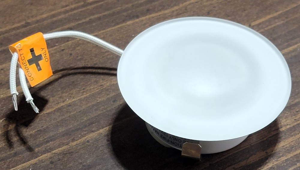 RV 3" Halogen Puck Light Glass Lens 12V Recessed Mount C311310 / F33-9121 NOS