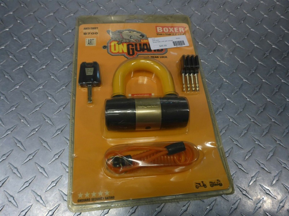 On Guard 644-2031 Boxer Disk Lock Orange