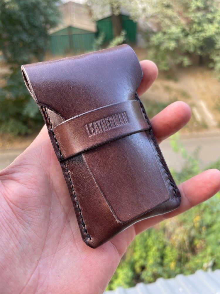 Leather Sheath with Belt Loop for Leatherman Multitool Wave , Super Tool 300