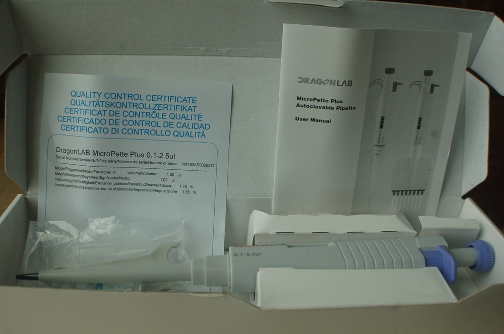 121°C Autoclavable Digital Micro Pipette, Single Channel Adjustable 0.1-2.5 uL