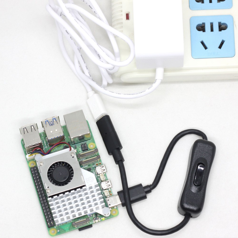 Raspberry Pi 5 4B Power Switch Button Support PD protocol USB Type C Male Female