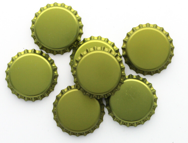 Beer Bottle Crown Caps - (Gold)