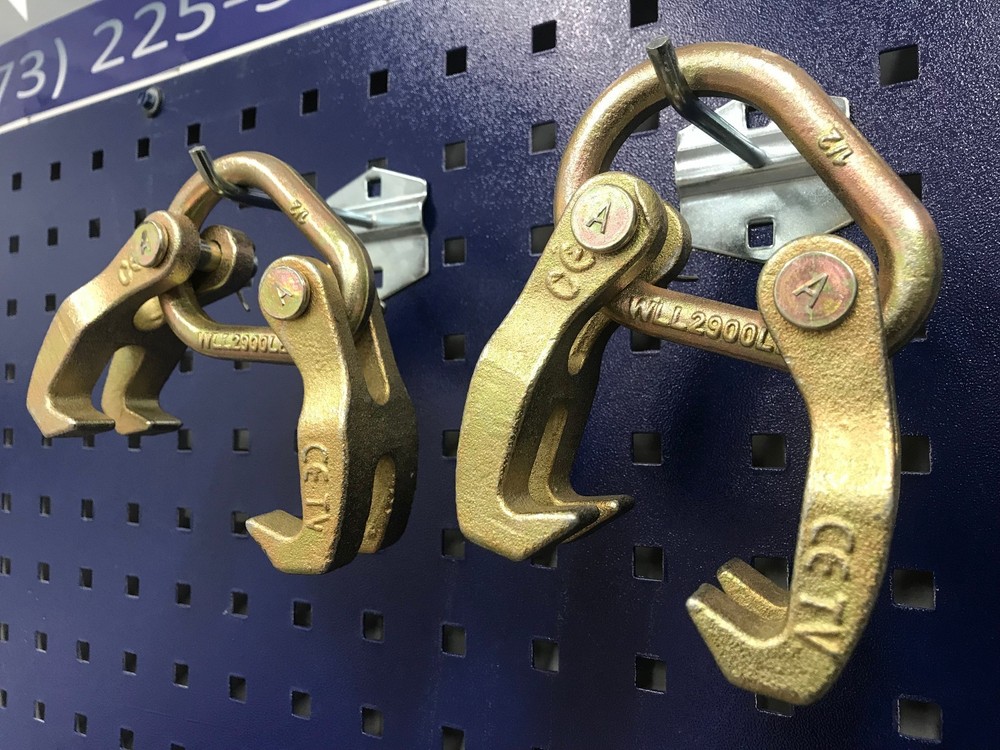 2 pieces Double Looper Claw Hooks Clamp Pull Auto Body Frame Machine tool