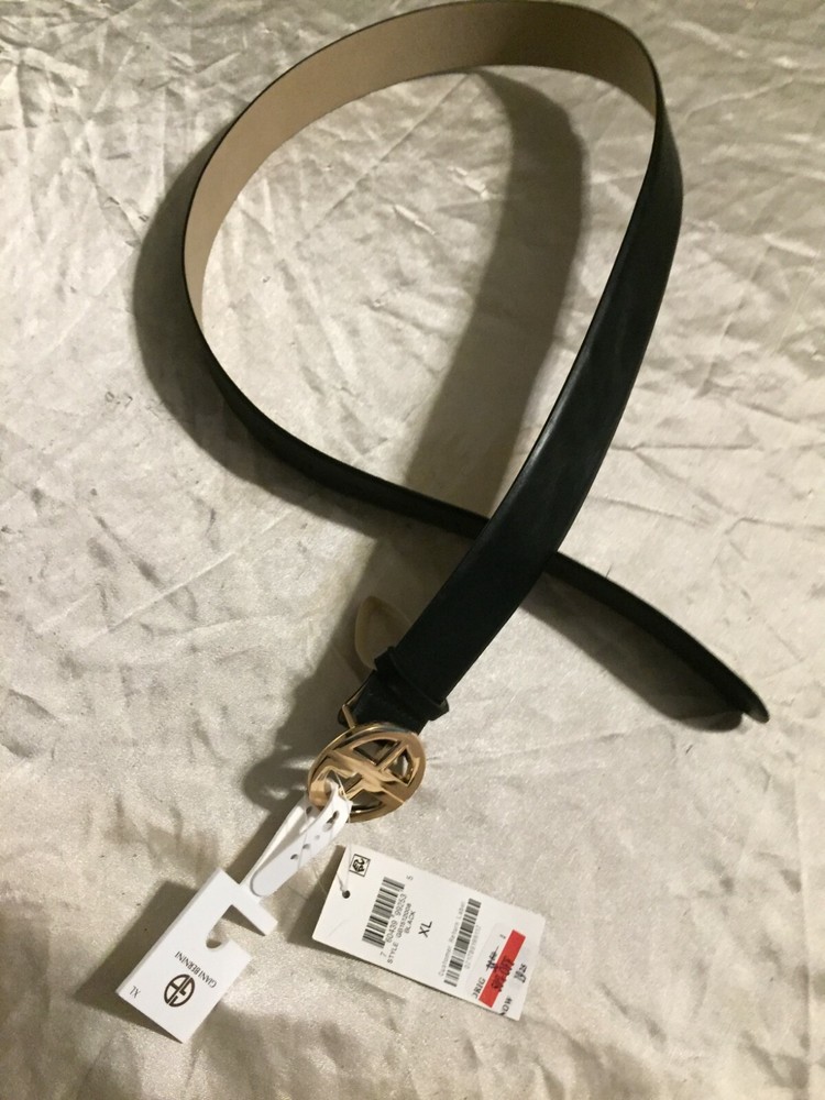 Giani Bernini Women's Black Logo Keeper Belt