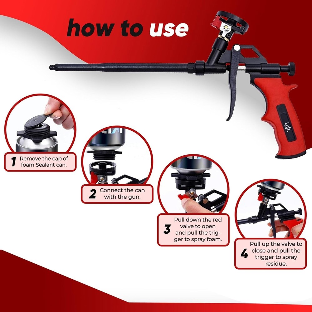 Precision Insulation Applicator with Copper Nozzle and Adjustable Flow Control
