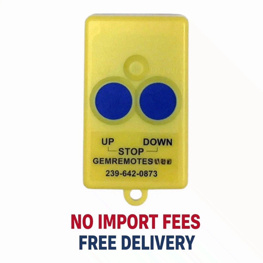 GEM 2-Button Old Style Boat Lift Remote - Floating Replacement (303 MHz)