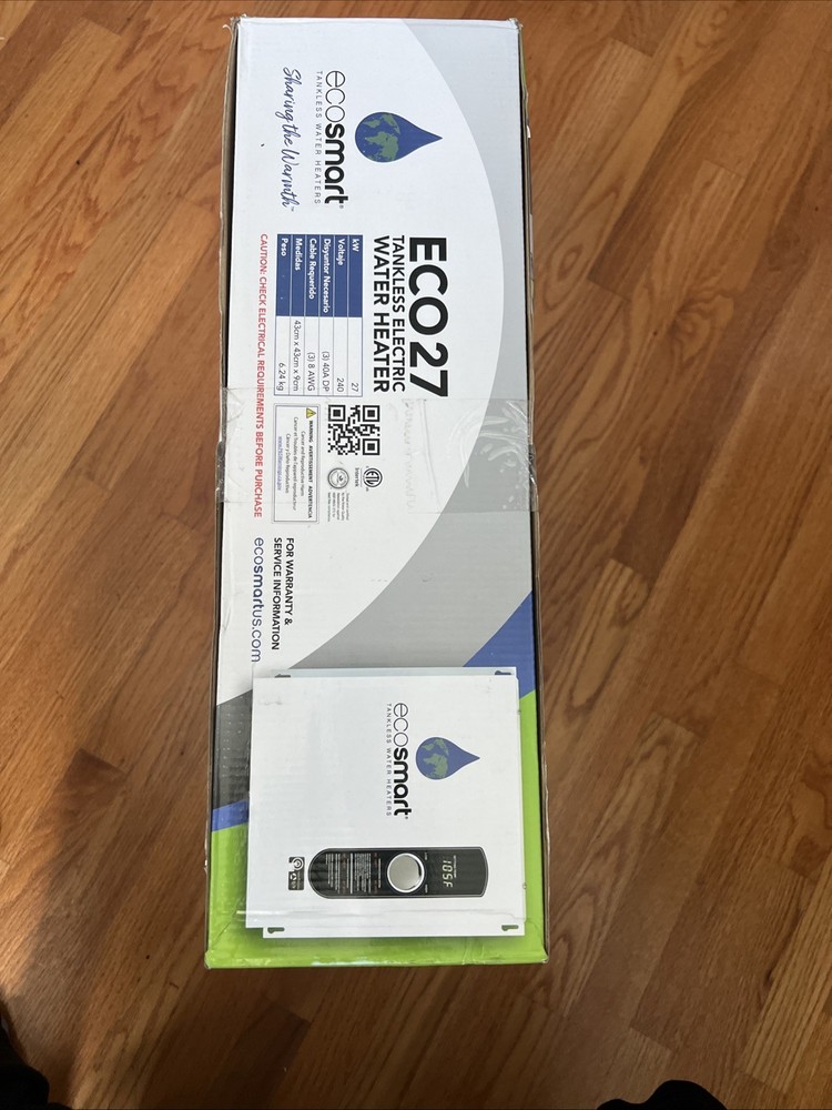 EcoSmart ECO 27 Tankless Water Heater, Electric, 27-kW - 17x17x3.75
