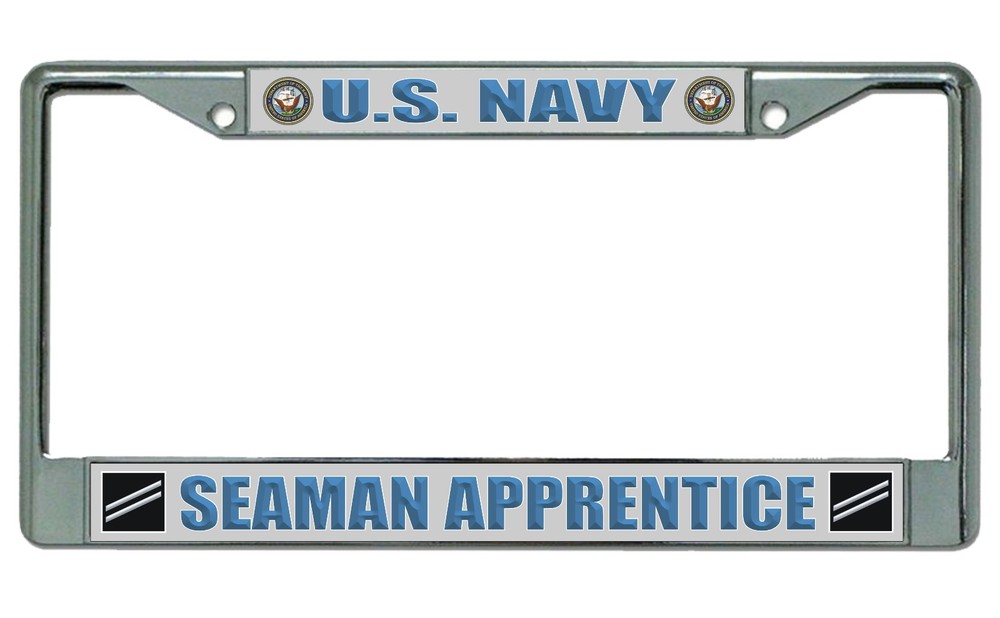 NAVY SEAMAN APPRENTICE USA MADE LICENSE PLATE FRAME