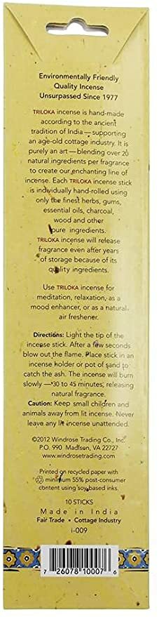 Triloka Original herbal Incense - Lavender Fields - 10 Sticks