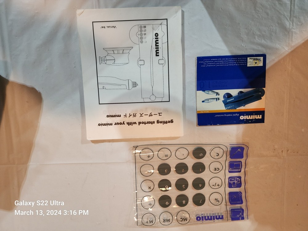 Mimio Digital Assistant Version 1.0 Windows95, 98, NT 4.0