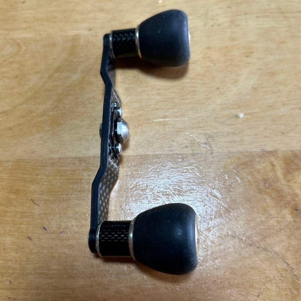 Rugger Handle 85mm Carbon Fiber Rubber Knob Used