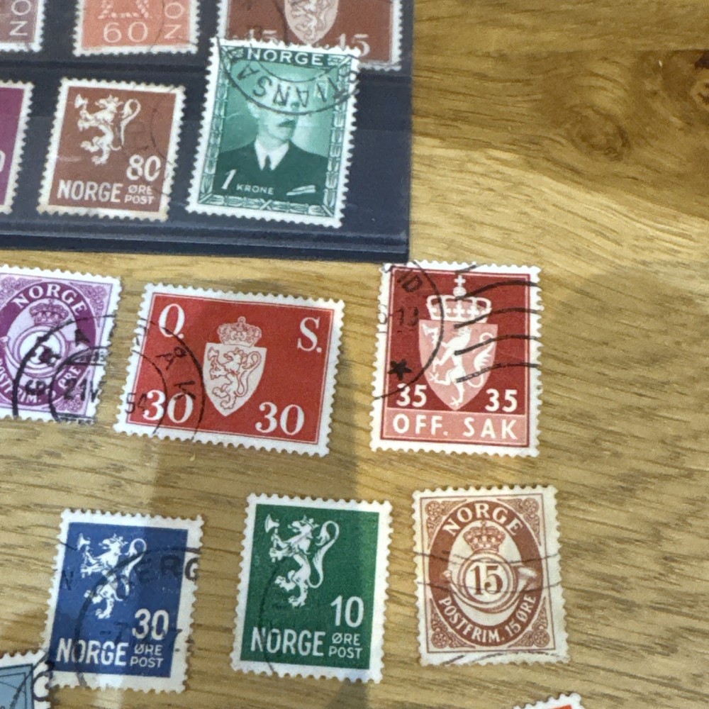 Norway stamps used from 1940s