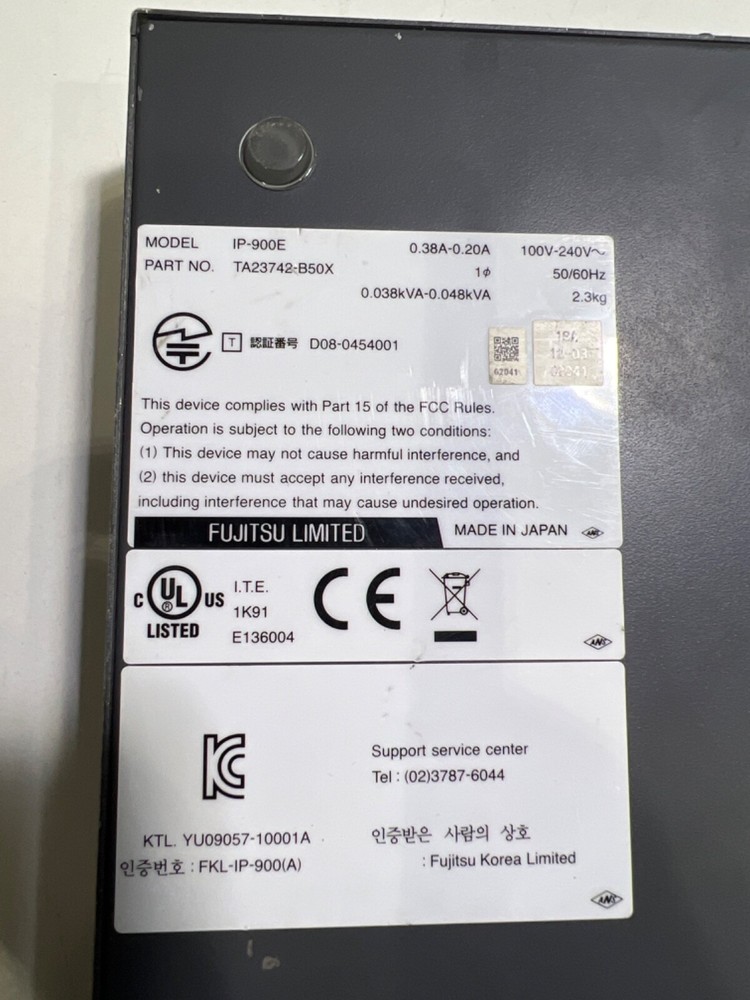 FUJITSU IP-900E ' TA23742-B50X Video Encoder