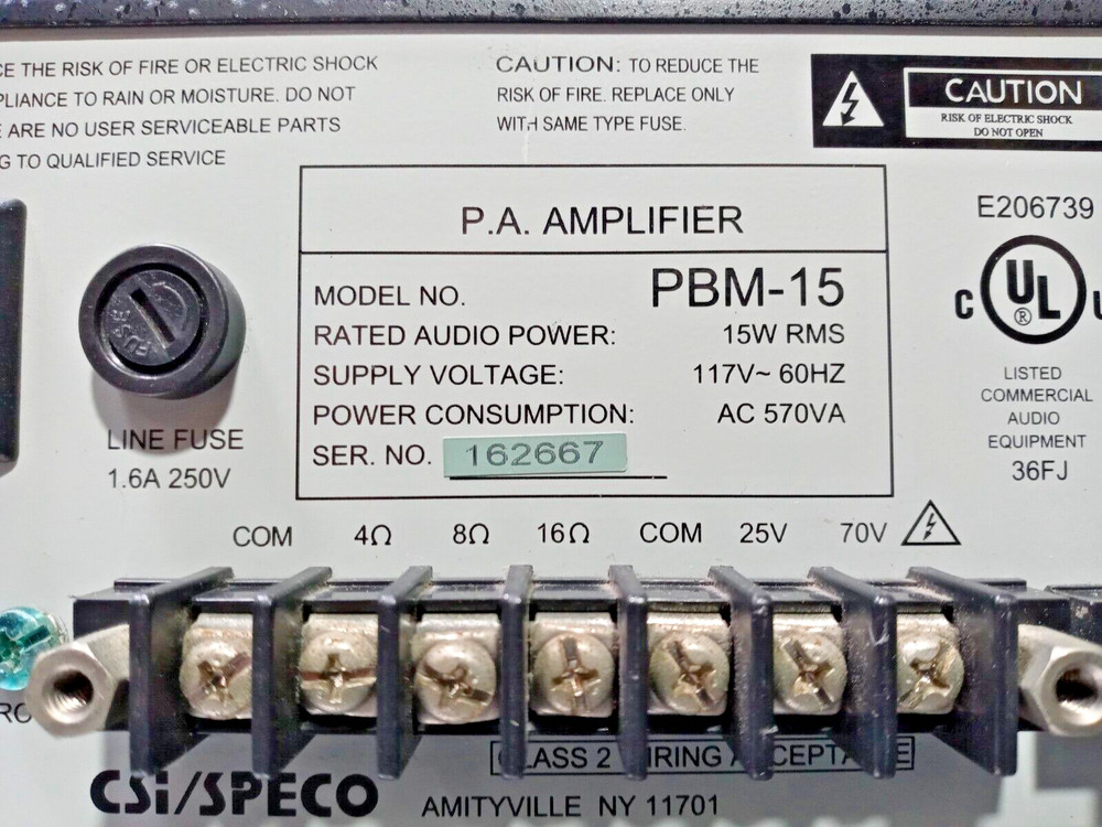 SPECO Technologied PBM-30 Amplifier, 30W