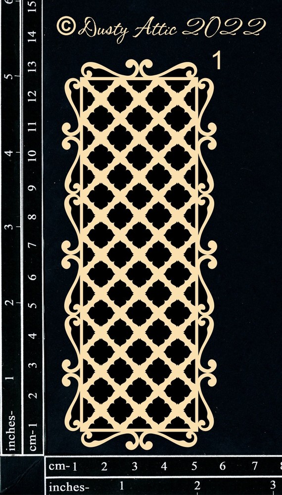 Dusty Attic Chipboard 3x6 - Decorative Panel #1, DA3254