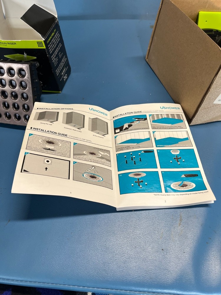 Ebbs ushower drain assembly E4400 tile mud pan