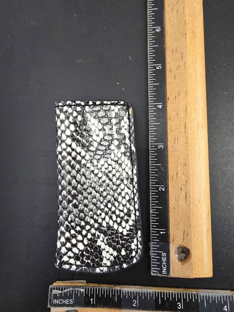 Leather Belt sheath Knife Boker Trapper CUSTOM Left pull Old Timer Case Knives