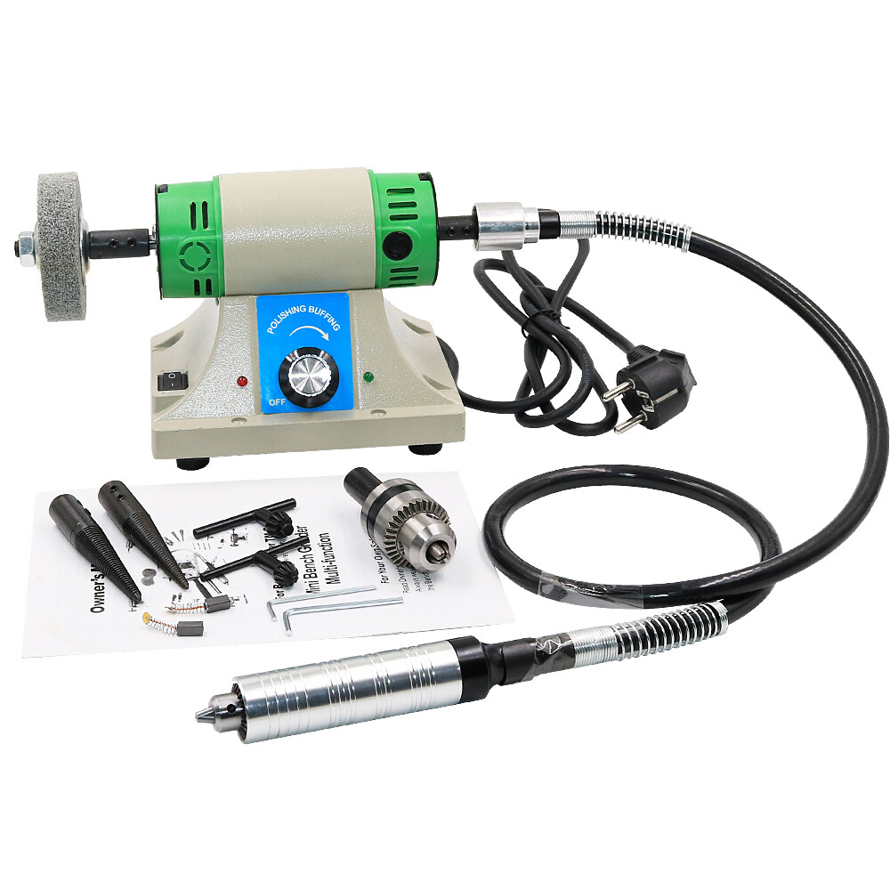 Multi Polishing Machine Jewelry Rock Buffer Grinding Machine Grinding Table 350W