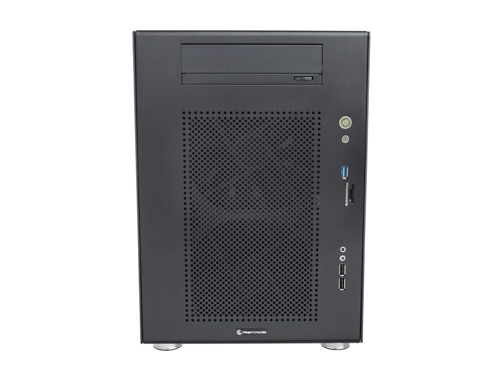 Computer Case By Integer Computers, ATX, Micro-ATX, Black Aluminum Model B-650