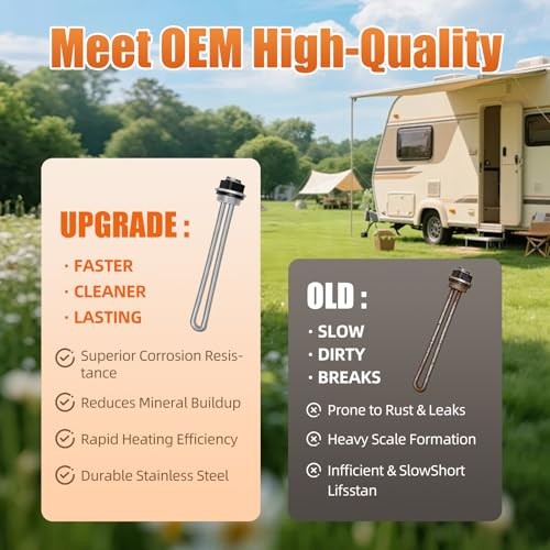 Upgraded 1500W 120V Water Heater Element, fit for AO Heating Element Only