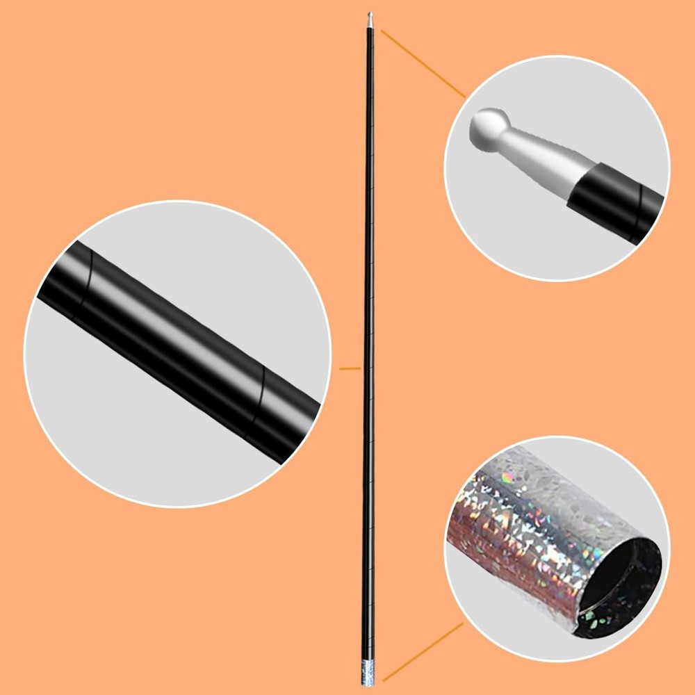 OUERMAMA Black Magic Cane Metal Appearing with Video Tutorial and