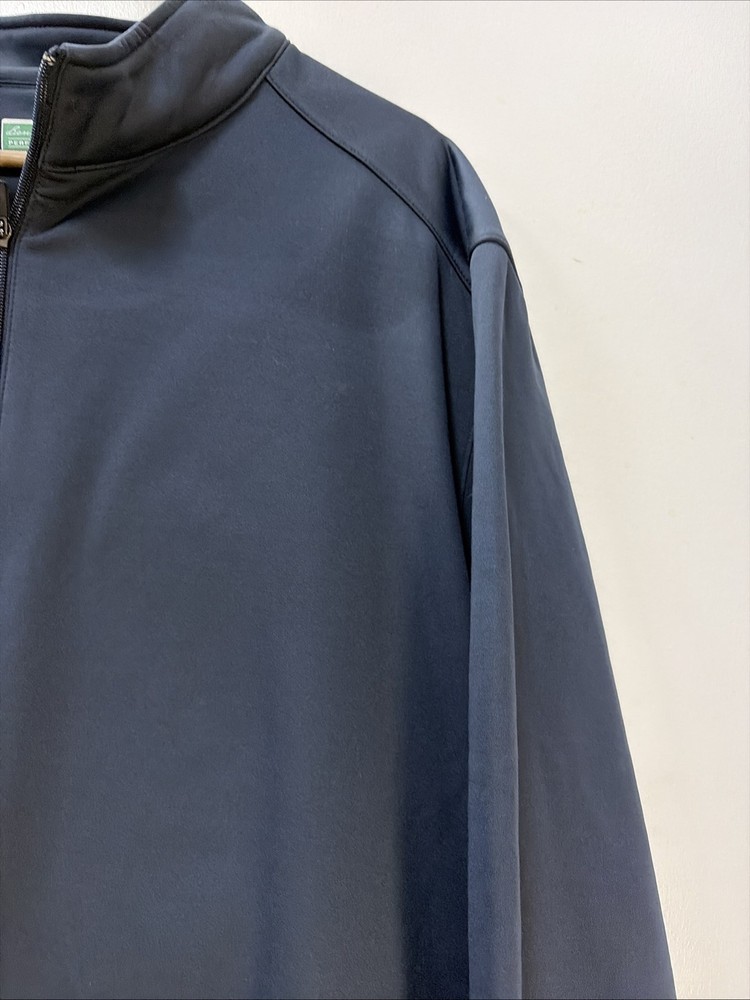 Men’s Ben Hogan Performance Navy Blue Pullover Jacket 1/4 Front Zipper Size 2XL