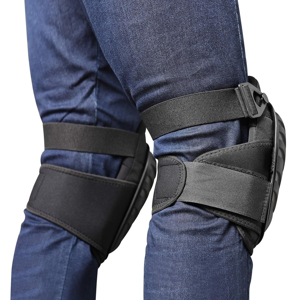 Adjustable Ergonomic Knee Pads for Construction & Gardening - Safe & Comfortable