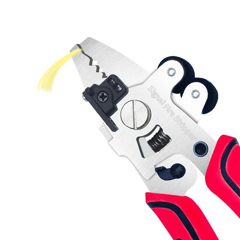 FTTH Tools 9 in 1 Cable Wire Stripper With Scale Scissors Clean Cotton Cutter