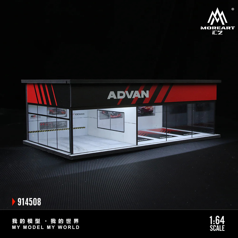MoreArt 1:64 Advan Parking Exhibition Hall Diorama