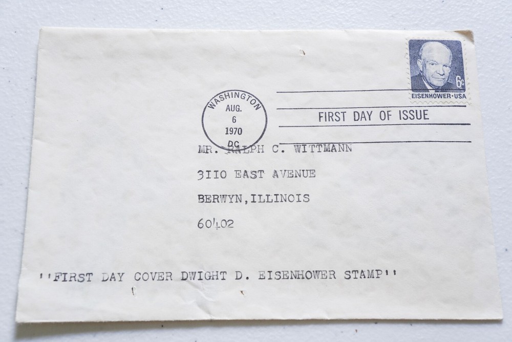 3- Dwight D. Eisenhower 1969-1971 First Day Covers FDC With Article