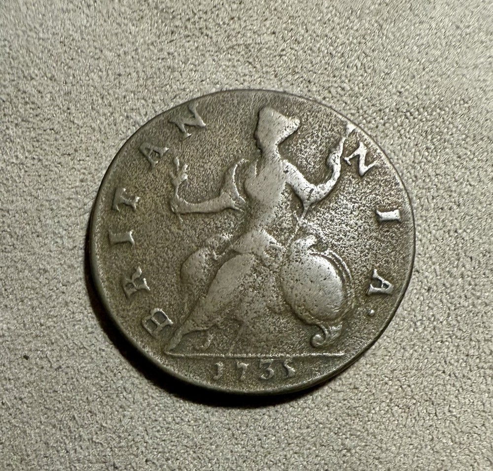 Great Britain 1736 Half 1/2 Penny