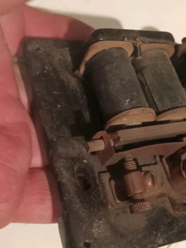 Vintage Edwards Cast Iron And Brass Electrical Relay Component