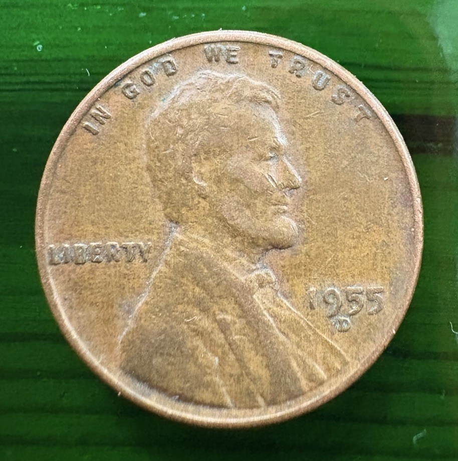 1955 D penny