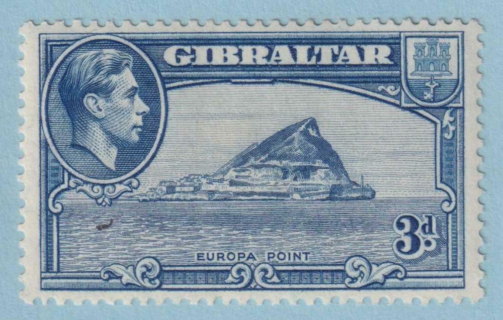 GIBRALTAR 111b  PERF 13.5  MINT HINGED OG * NO FAULTS EXTRA FINE! - GIC