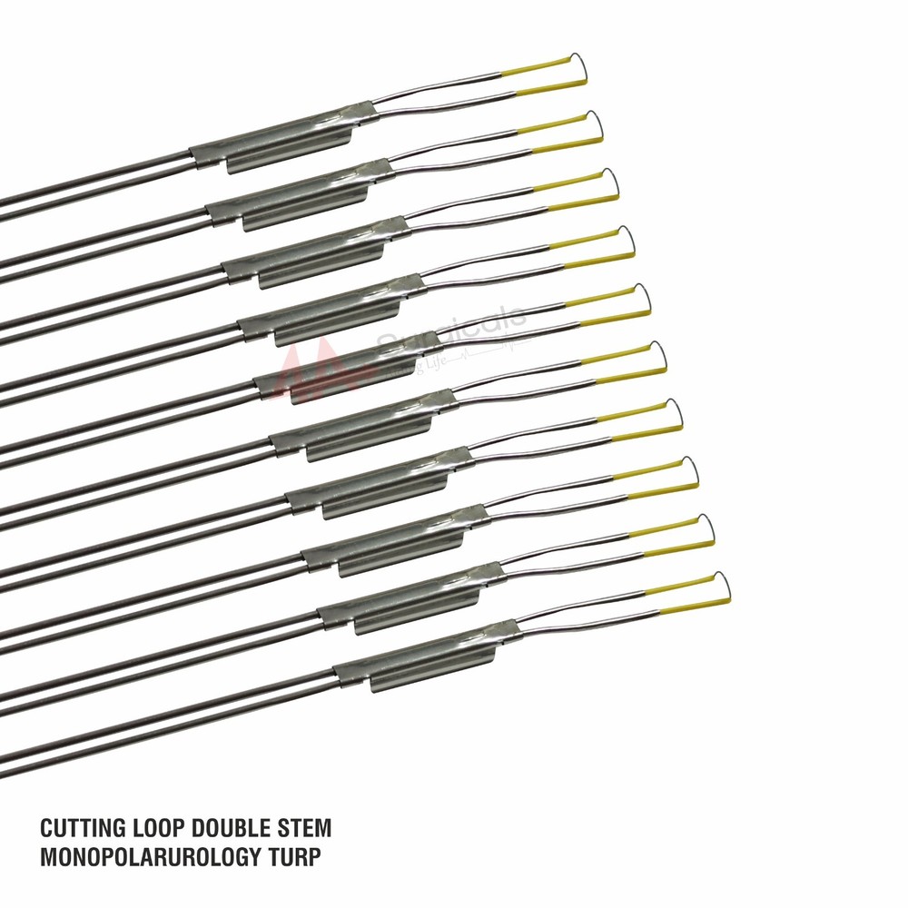 4A CUTTING LOOP DOUBLE STEM MONOPOLAR UROLOGY SET OF 10_