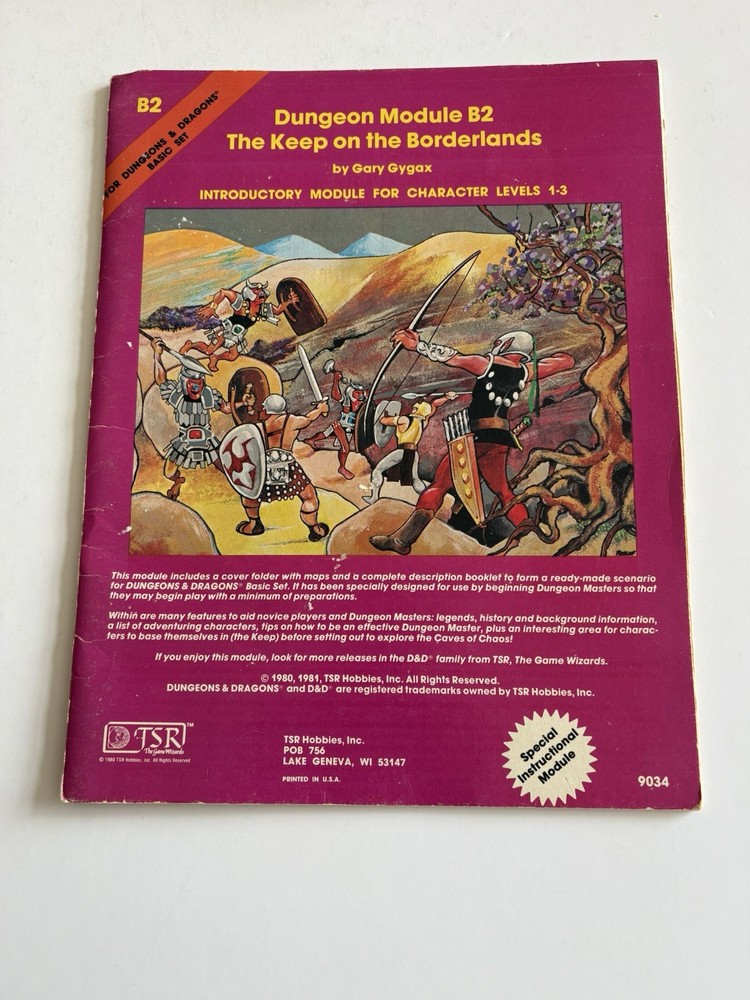Dungeons and Dragons Basic Set TSR 1981