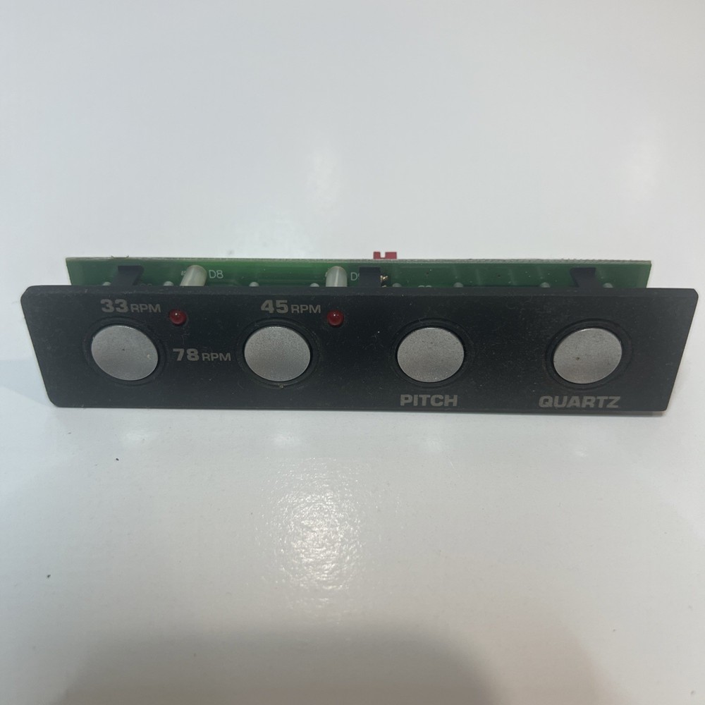 Numark TT-500 Speed & Pitch Control Button Panel 33 45 78 RPM Quartz