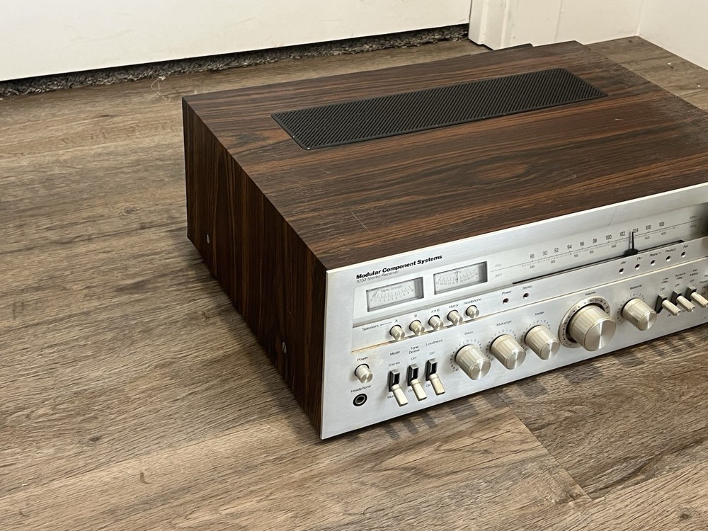 Modular Component Systems MCS 3233 Vintage Stereo Receiver Silver Face – Working