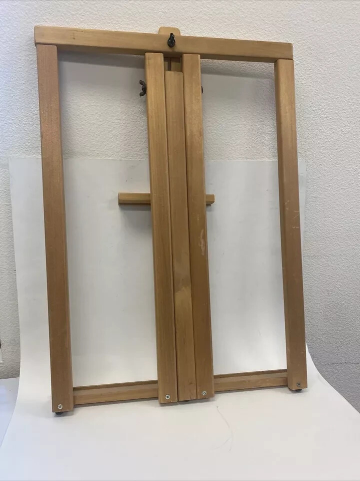 Studio Easel, 31" High Tabletop Wooden H-Frame Artist Adjustable