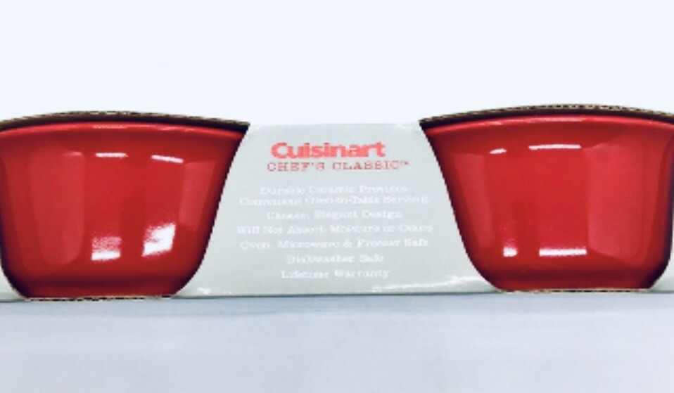 Cuisinart Chef’s Classic Ceramic Bakeware 9 Oz Ramekins (4 Pieces in Total)